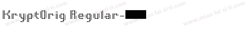 KryptOrig Regular字体转换